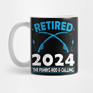 Retired 2024 The Fishing Rod Is Calling Fishing Mug